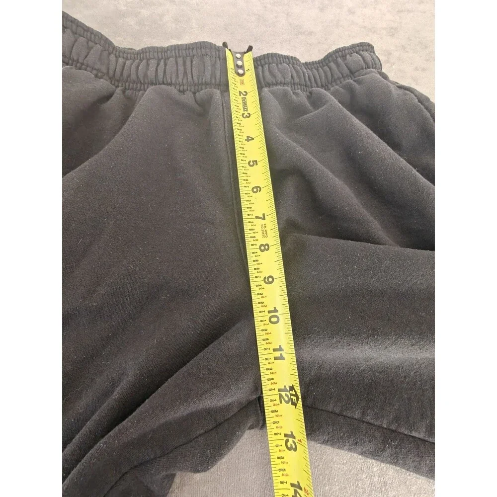 Champion Men's Black Jogger Sweatpants Size L Elastic Waist Athletic Logo